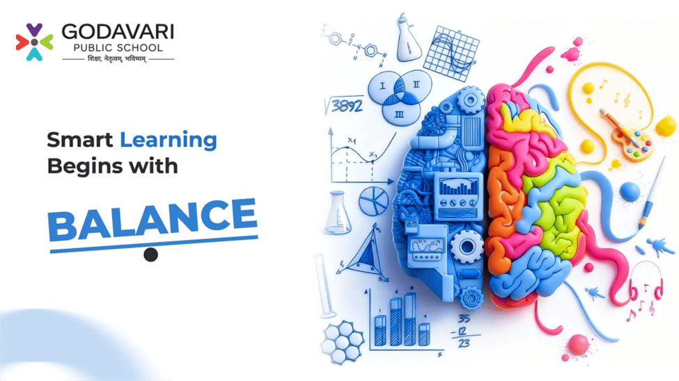 Digital learning for kids at Godavari Public School using smart classroom tools