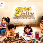 Children enjoying creative and screen-free summer activities for healthy learning and development at Godavari Public School